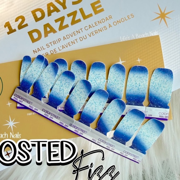 *Exclusive* Color Street: Frosted Fizz | Blue Ombre Glitter Winter Holiday Party - Picture 12 of 12